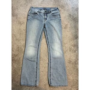 Women’s Silver Jeans Low Rise 30x32 Suki Flare Medium Wash Jeans